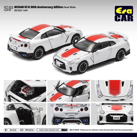 Era Car 1:64 Diecast Car SP26 Nissan GT-R 50th Anniversary Ed. Pearl White