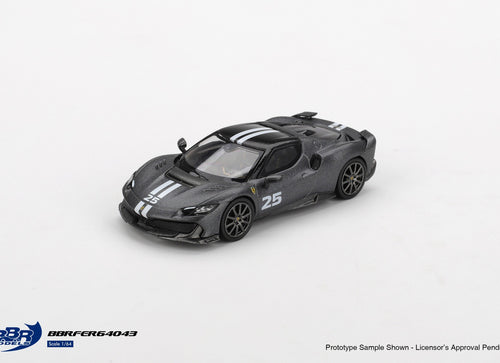 Load image into Gallery viewer, (Pre-order) BBR 1/64 Ferrari 296 Speciale Grigio Silverstone Opaco Model Car
