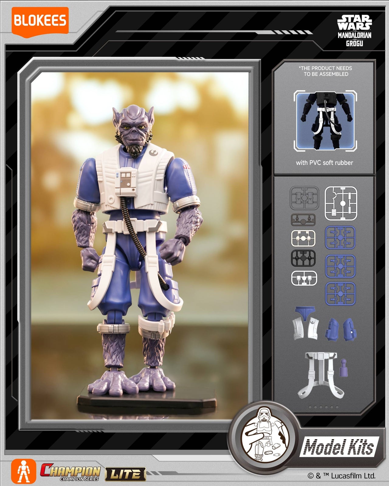 Blokees Star Wars The Mandalorian and Grogu CC LITE Series 01 (Full Set of 9)