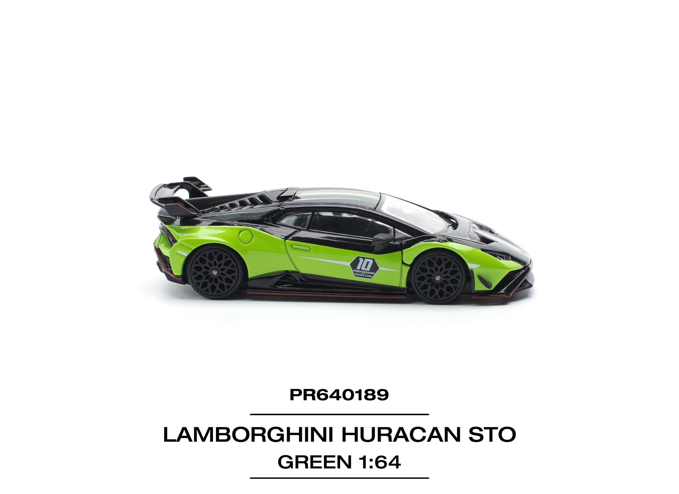 (Pre-order) POPRACE 1/64 LAMBORGHINI HURACAN STO (LP640-2)10 ANNIVERSARIO