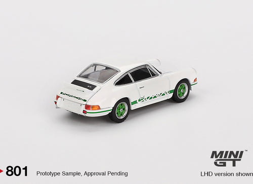 Load image into Gallery viewer, Mini GT #801 1/64 Porsche 911 Carrera RS 2.7 Grand Prix White RHD
