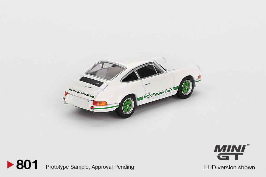Mini GT #801 1/64 Porsche 911 Carrera RS 2.7 Grand Prix White RHD