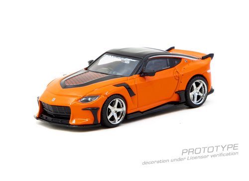 Load image into Gallery viewer, Tarmac Works 1/64 Nissan VeilSide FFZ400 Fairlady Z Orange with Card
