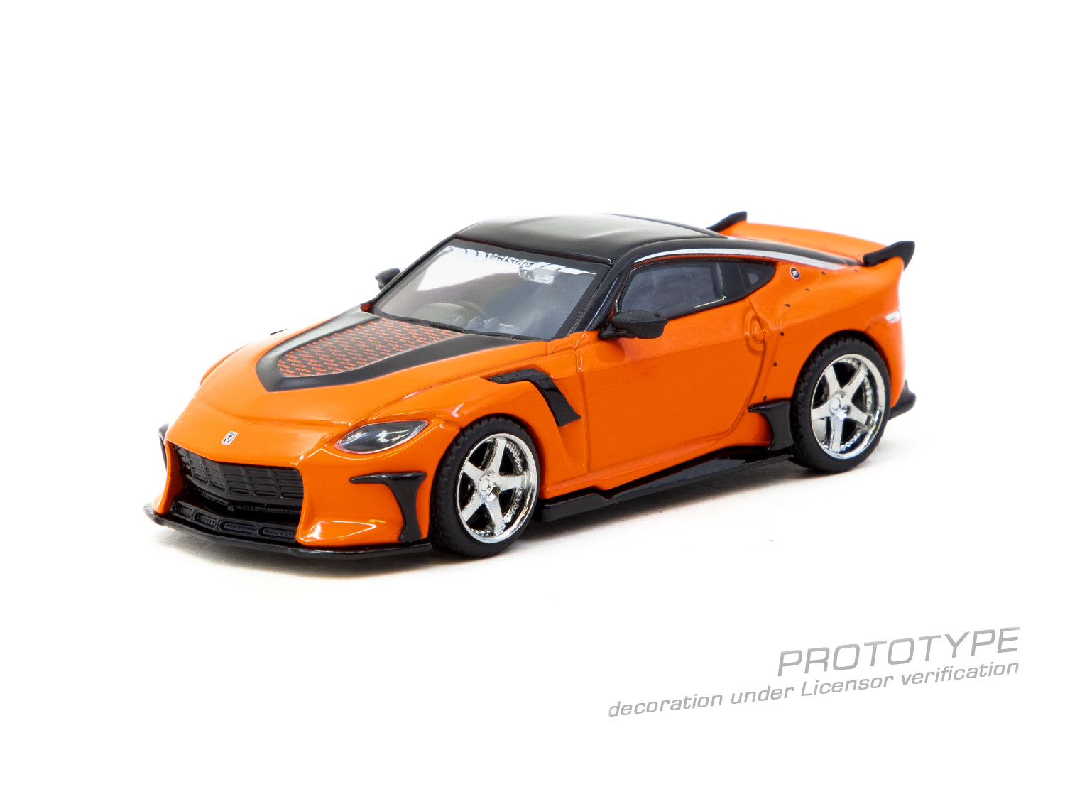 Tarmac Works 1/64 Nissan VeilSide FFZ400 Fairlady Z Orange with Card
