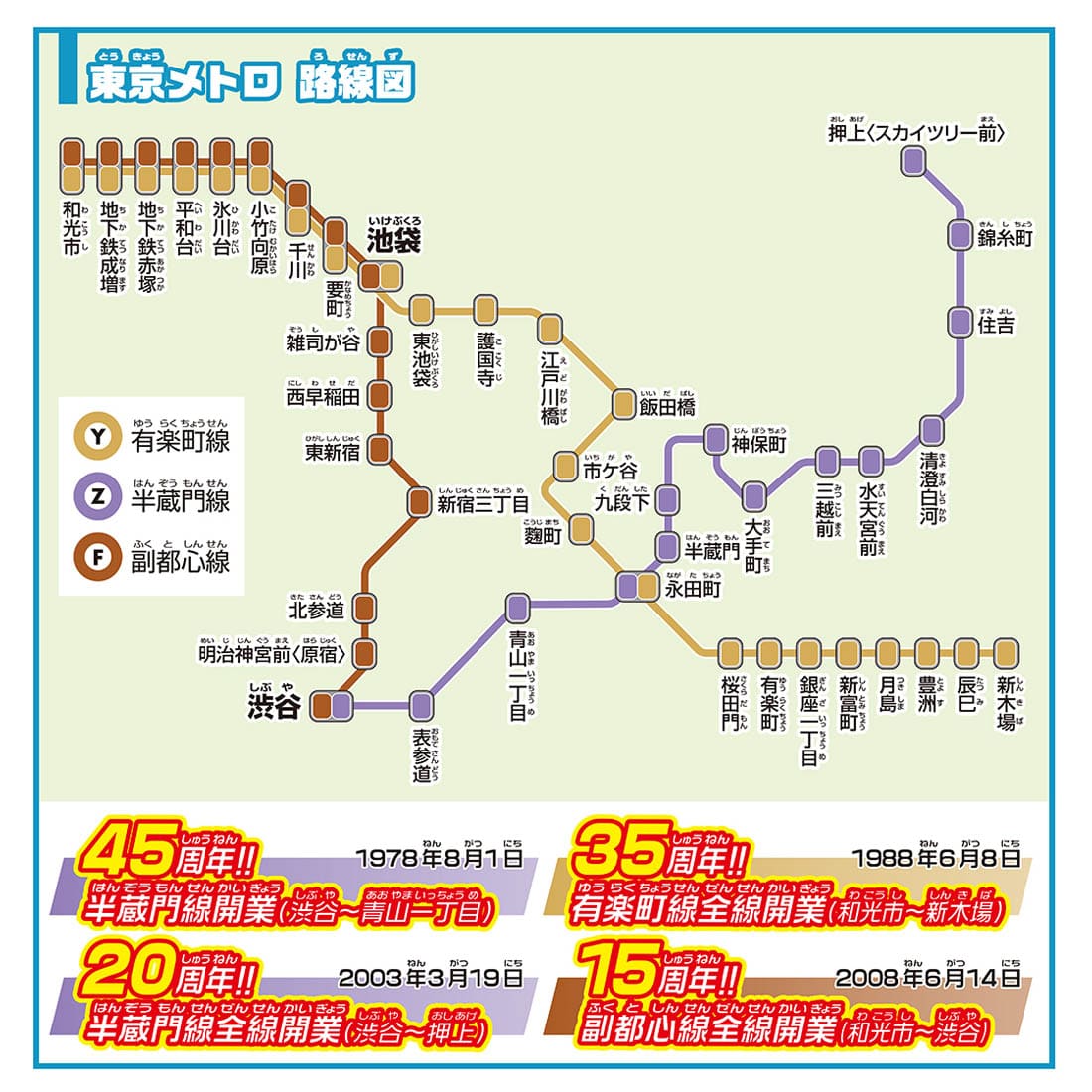 Takara Tomy Plarail Train Hanzomon + Yurakucho + Fukutoshin Line Double Set