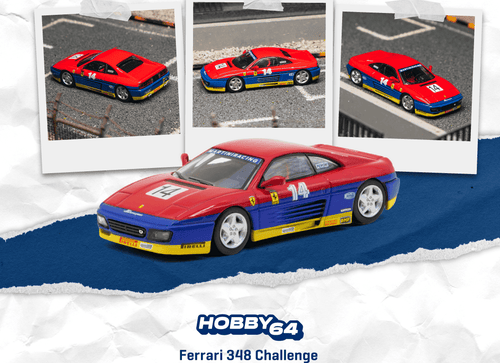 Load image into Gallery viewer, (Pre-order) Tarmac Works 1/64 Ferrari 348 Challenge Ferrari 348 Challenge Italy
