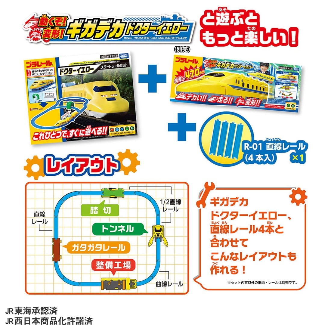 Takara Tomy PLA-SET Plarail Set - Doctor Yellow Start Rail Set