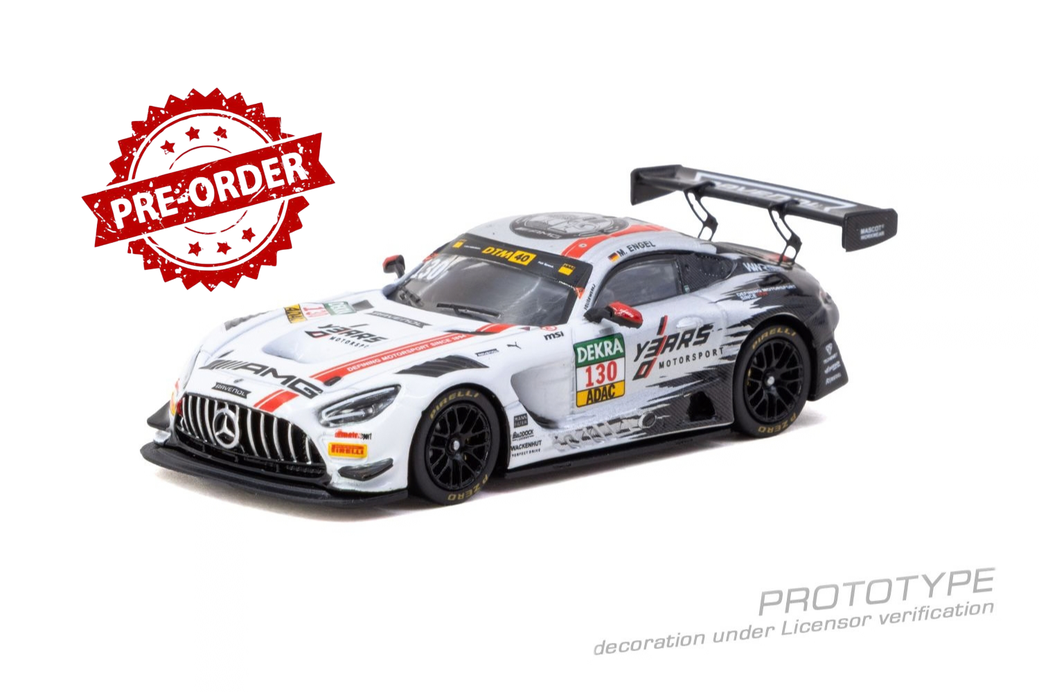(Pre-order) Tarmac Works 1/64 Mercedes-AMG GT3 DTM 2024 Diecast Model