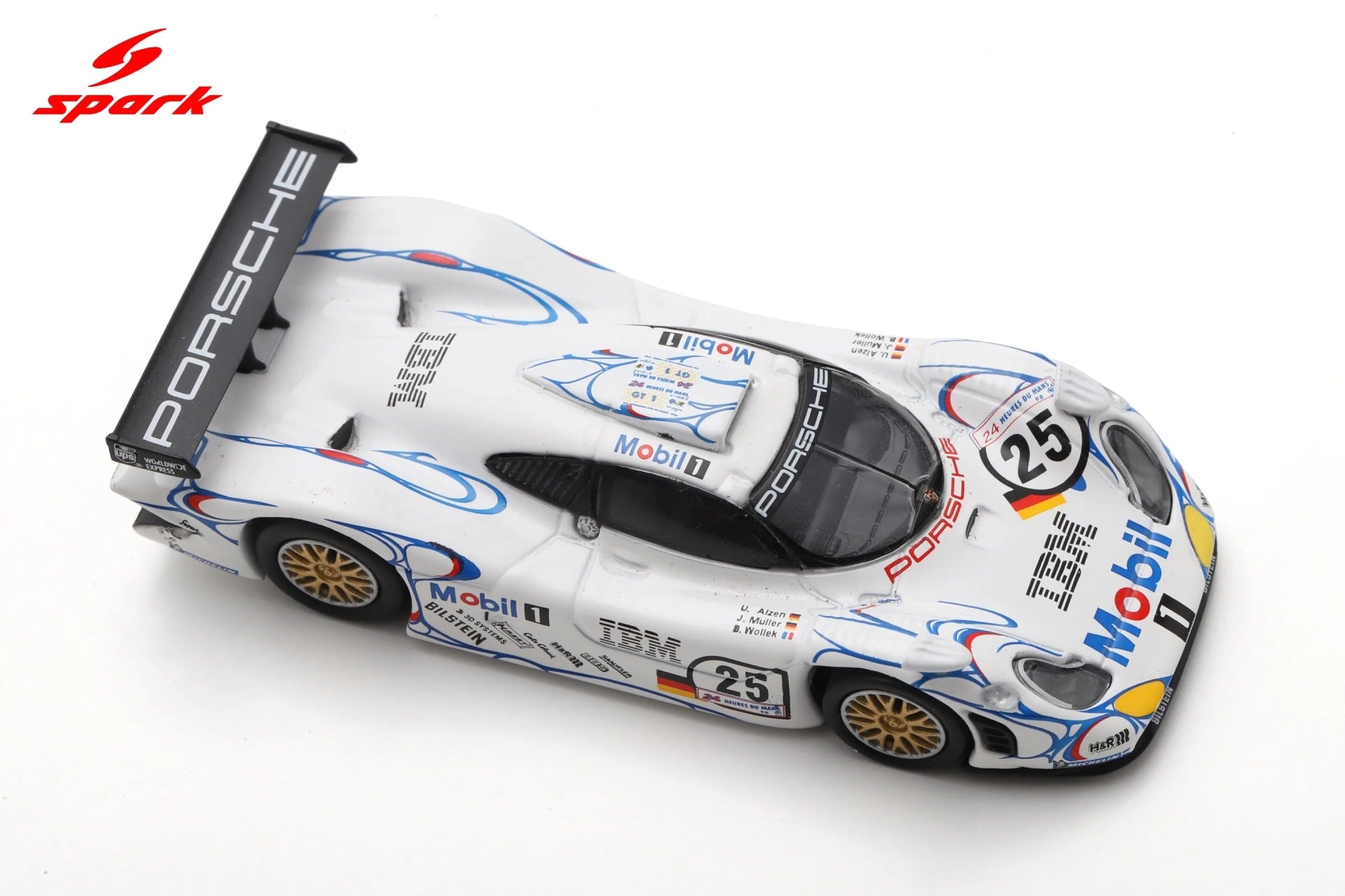 (Pre-order) Spark Porsche 911 GT1 No.25 2nd Le Mans 24H 1998 Diecast Model Car