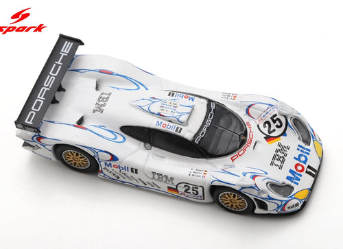 Load image into Gallery viewer, (Pre-order) Spark Porsche 911 GT1 No.25 2nd Le Mans 24H 1998 Diecast Model Car
