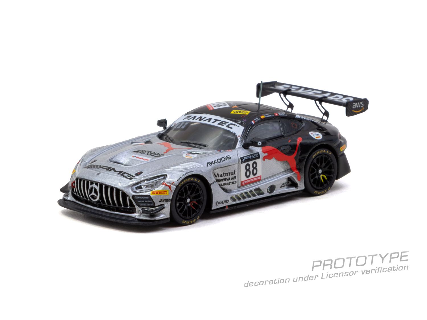 (Pre-order) Tarmac Works 1/64 Mercedes-AMG GT3 24h of SPA 2022 Winner