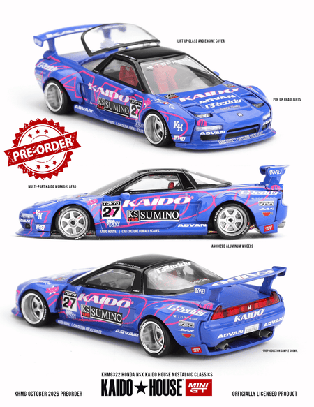 (Pre-order) Mini GT #322 Honda NSX Kaido House Nostalgic Classics Diecast Model
