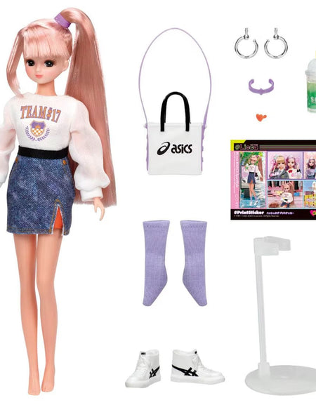 Takara Tomy Licca Chan -  ASICS Sport Style - Dress up girl Doll Japan