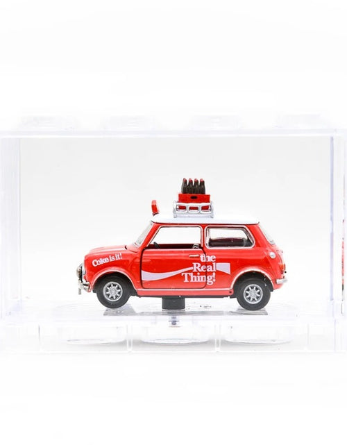 Load image into Gallery viewer, Tiny City Die-cast Model Car - Mini Cooper Mk 1 Coca-Cola (with bottle of coke)
