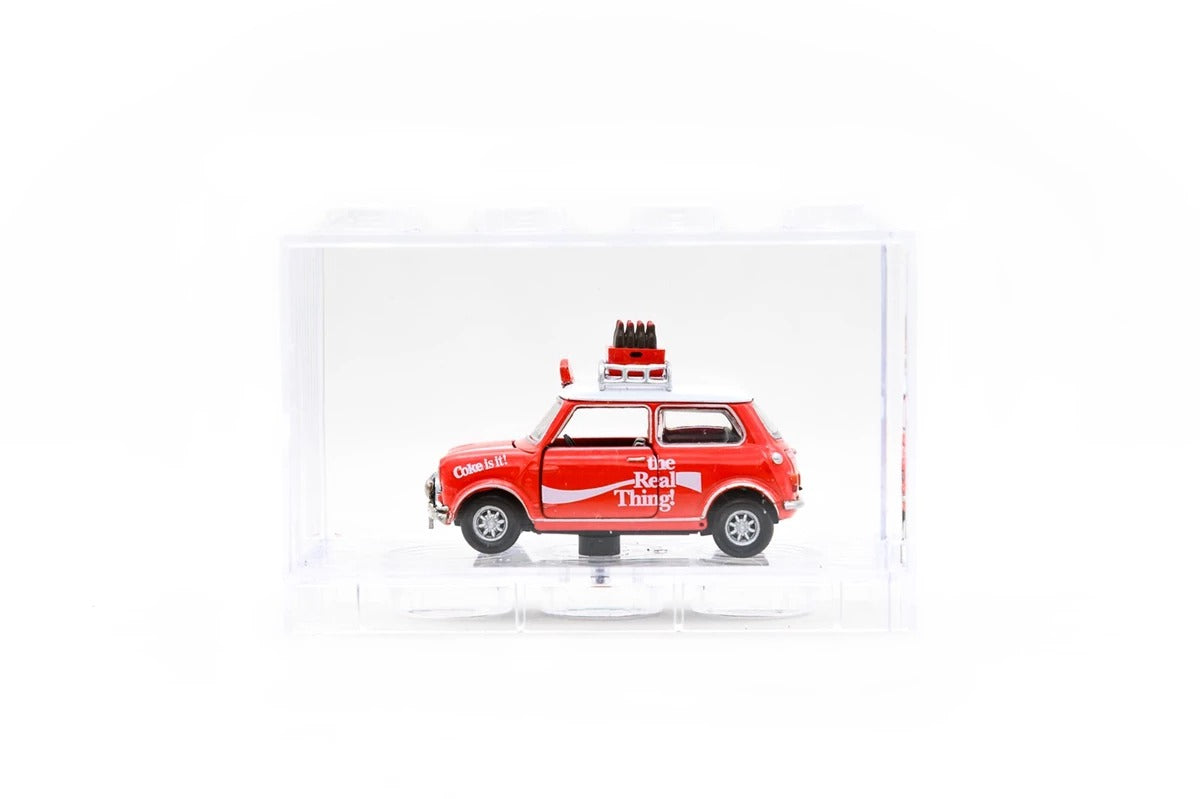 Tiny City Die-cast Model Car - Mini Cooper Mk 1 Coca-Cola (with bottle of coke)