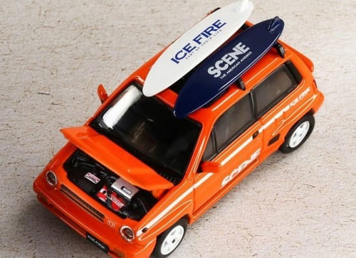 Load image into Gallery viewer, INNO64 1/64 Honda City Turbo II ICE FIRE ORANGE Diecast Scale Model Car

