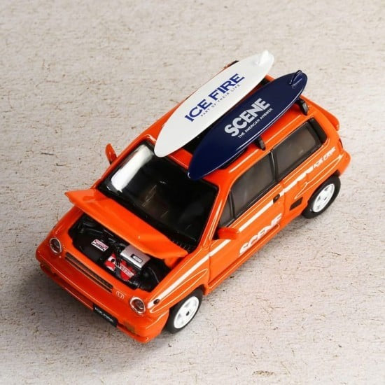 INNO64 1/64 Honda City Turbo II ICE FIRE ORANGE Diecast Scale Model Car