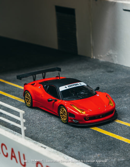 Load image into Gallery viewer, Tarmac Works 1/64 Ferrari 458 Italia GT3 Red Diecast Model Car
