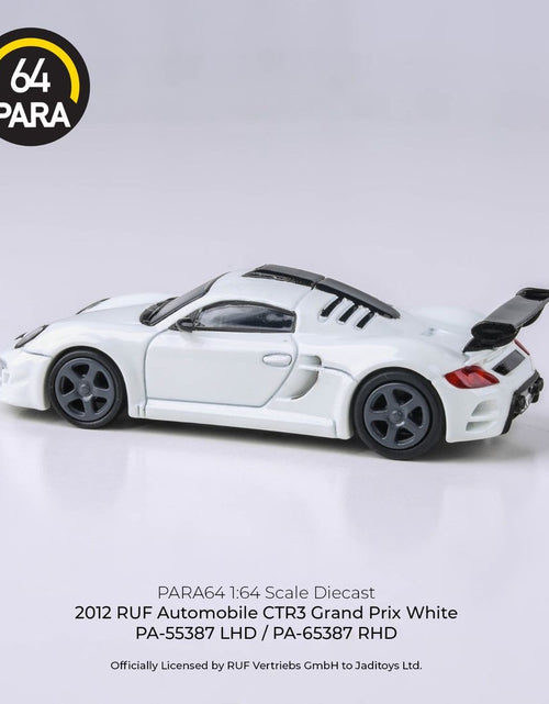 Load image into Gallery viewer, PARA64 1/64 2012 RUF CTR3 Clubsport Grand Prix White RHD Model Car

