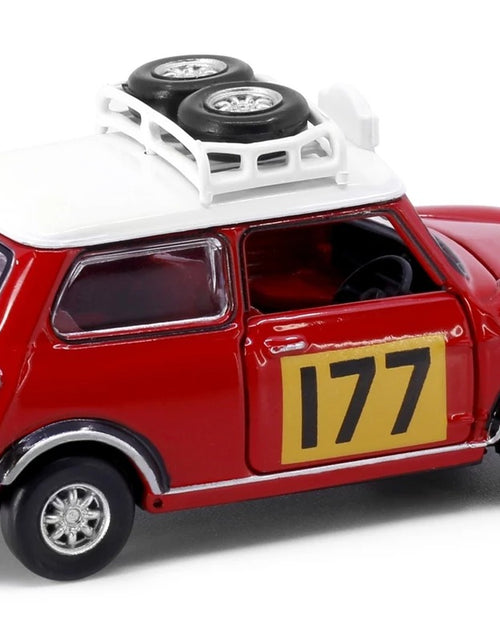 Load image into Gallery viewer, TINY Hong Kong #177 Mini Cooper Rally Red Mk1 Scale 1:50 Diecast Mini  Car
