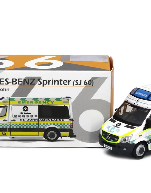 Load image into Gallery viewer, Tiny City 1/76 #166 Mercedes-Benz Sprinter St.John Ambulance (SJ60) Model Car
