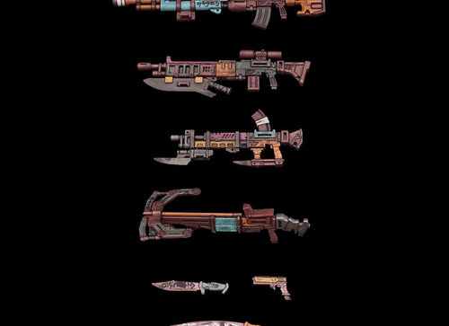 Load image into Gallery viewer, TOYS ALLIANCE x Acid Rain FAV-AP16 Soil Ghost Hidden Sands Weapon Set A
