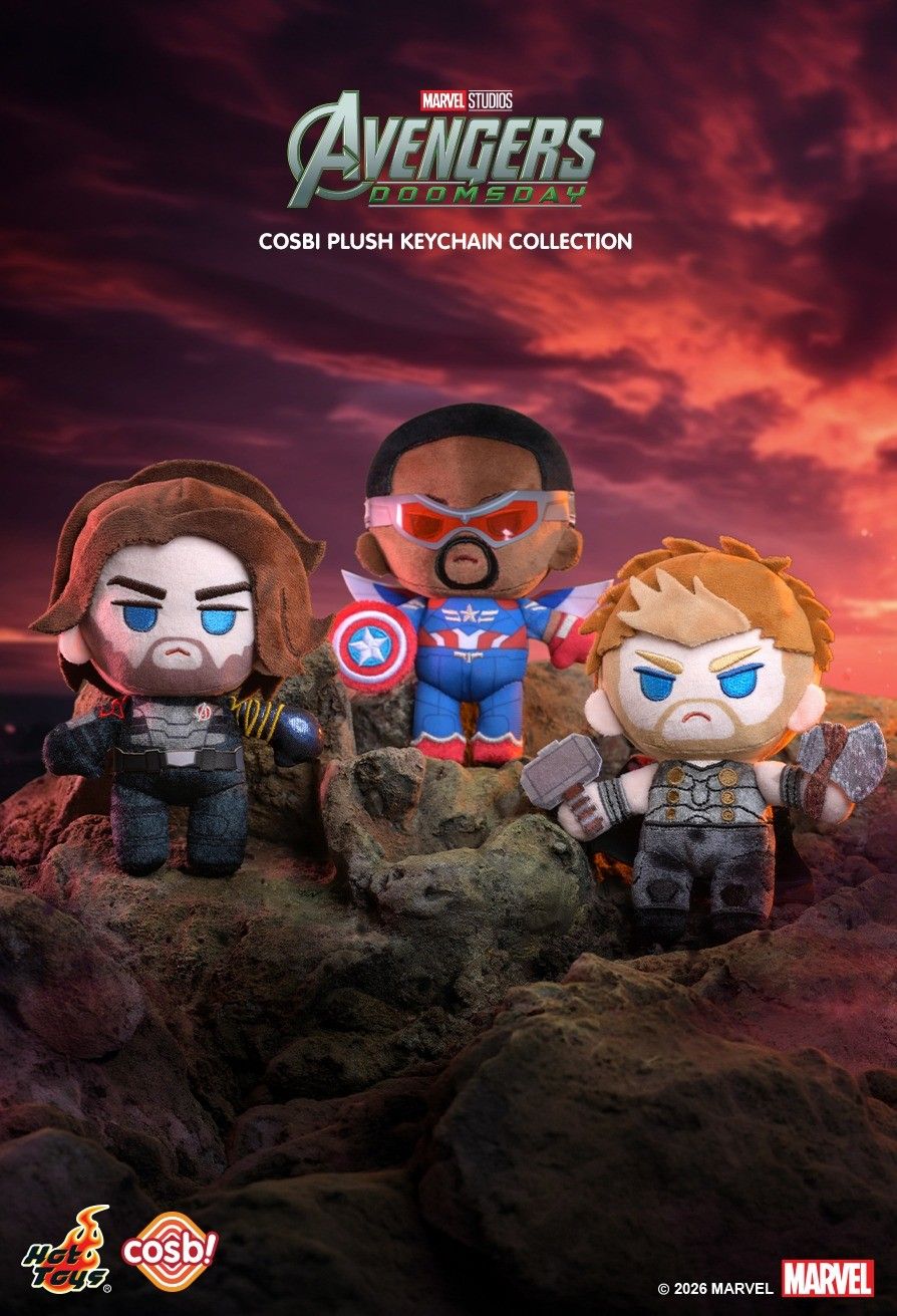 Hot Toys Marvel Avengers Doomsday Cosbi Plush Keychain Collection(Full set of 8)