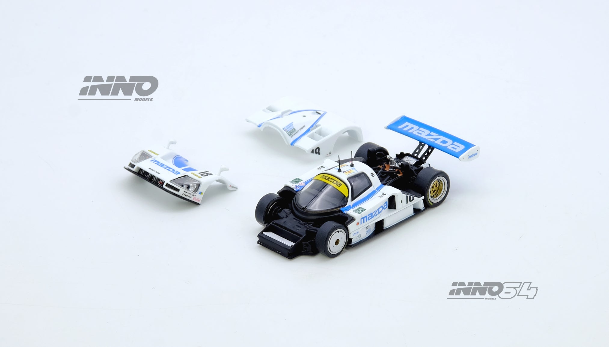 (Pre-order) INNO64 1/64 MAZDA 787B No.18  59th 24 Hours Le Mans 1991 Diecast Car