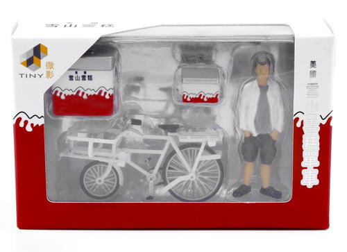 Load image into Gallery viewer, Tiny City Die-cast Model 1/35 Ice Cream bicycle
