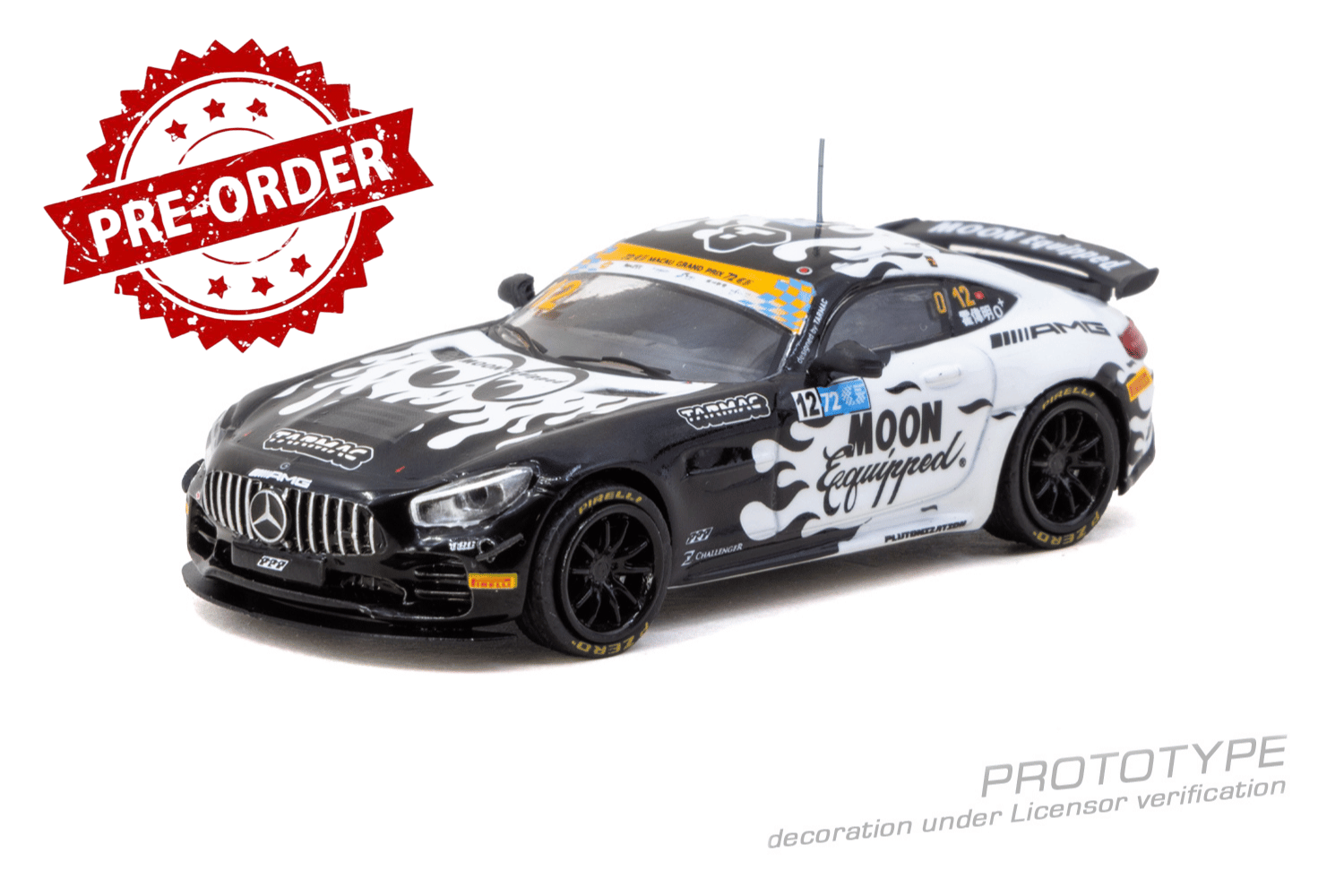 (Pre-order) Tarmac Works Mercedes-AMG GT4 Greater Bay Area GT Diecast Model Car