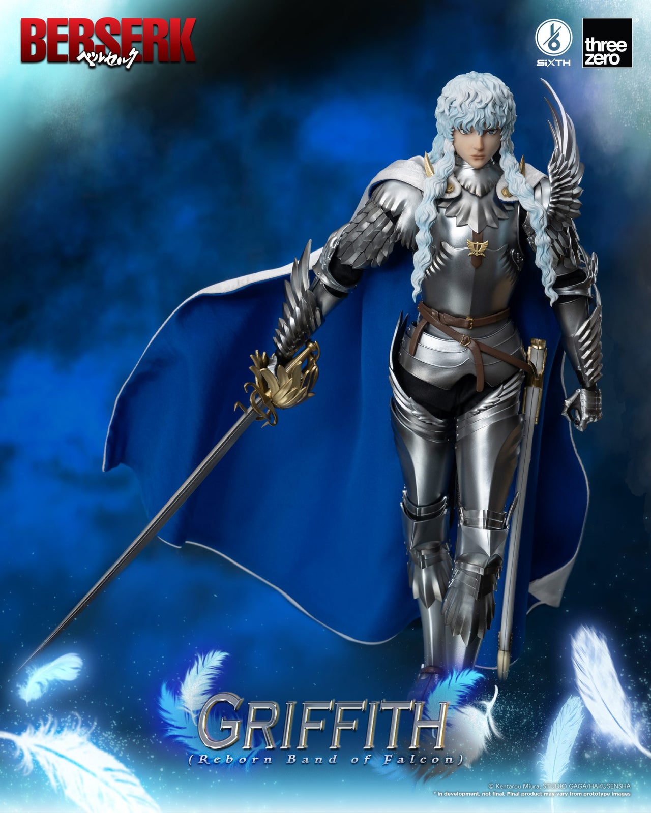 ThreeZero 1:6 BERSERK Griffith (Reborn Band of Falcon) Action Figure