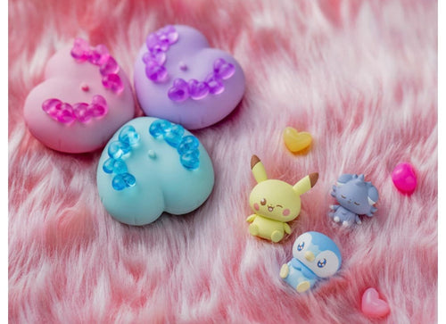 Load image into Gallery viewer, Takara Tomy Pokemon PokePeace Doll Full of Hearts Espurr Mini Figure
