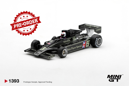 (Pre-order) Mini GT #1393 Lotus 78 #5 Mario Andretti 1977 US GP West Winner
