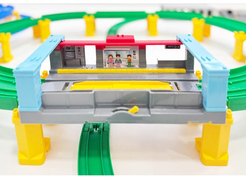 Load image into Gallery viewer, Takara Tomy Plarail Hong Kong MTR Passenger Train Kwun Tong Line Q Set
