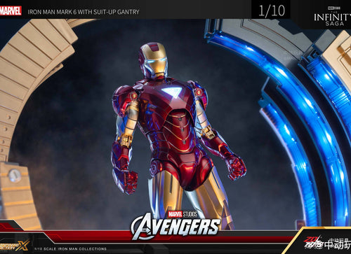 Load image into Gallery viewer, ZD Toys Marvel Avengers 1/10 MK6 With Suit-up Gantry Action Figure Set
