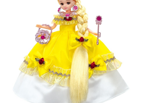 Load image into Gallery viewer, Takara Tomy Licca LW-23 Fantasy Princess Brilliant Yellow Dress (NO DOLL)
