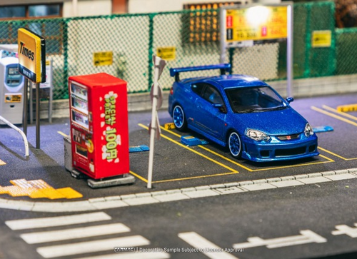 Load image into Gallery viewer, Tarmac Works Honda Integra TYPE R DC5 Custom Blue Metallic Model Car
