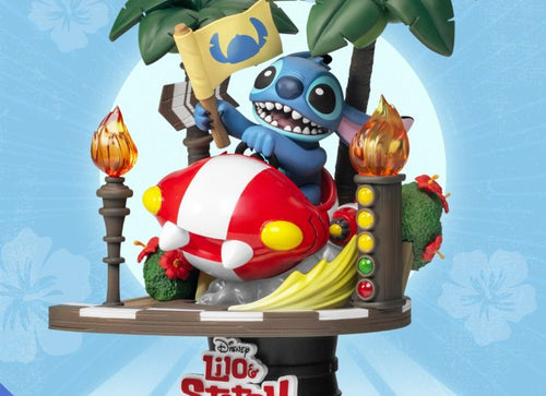 Load image into Gallery viewer, Beast Kingdom Diorama Stage-108- Disney Stitch Racing Car
