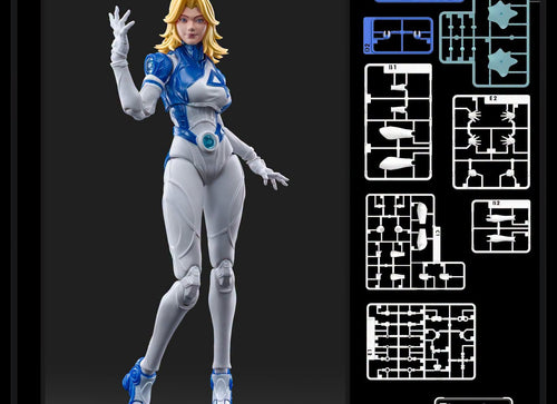 Load image into Gallery viewer, Blokees Marvel Rivals Champion Class Invisible Woman Model Kits Action Figure
