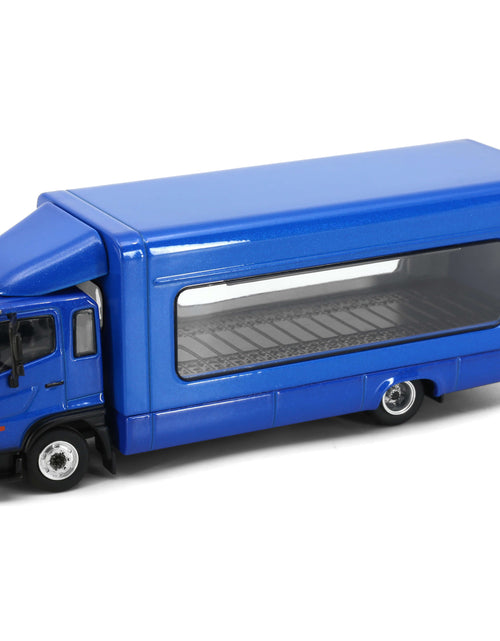 Load image into Gallery viewer, Tiny City Die-cast Model Car - HINO500 Covered Vehicle Transporter (Blue)
