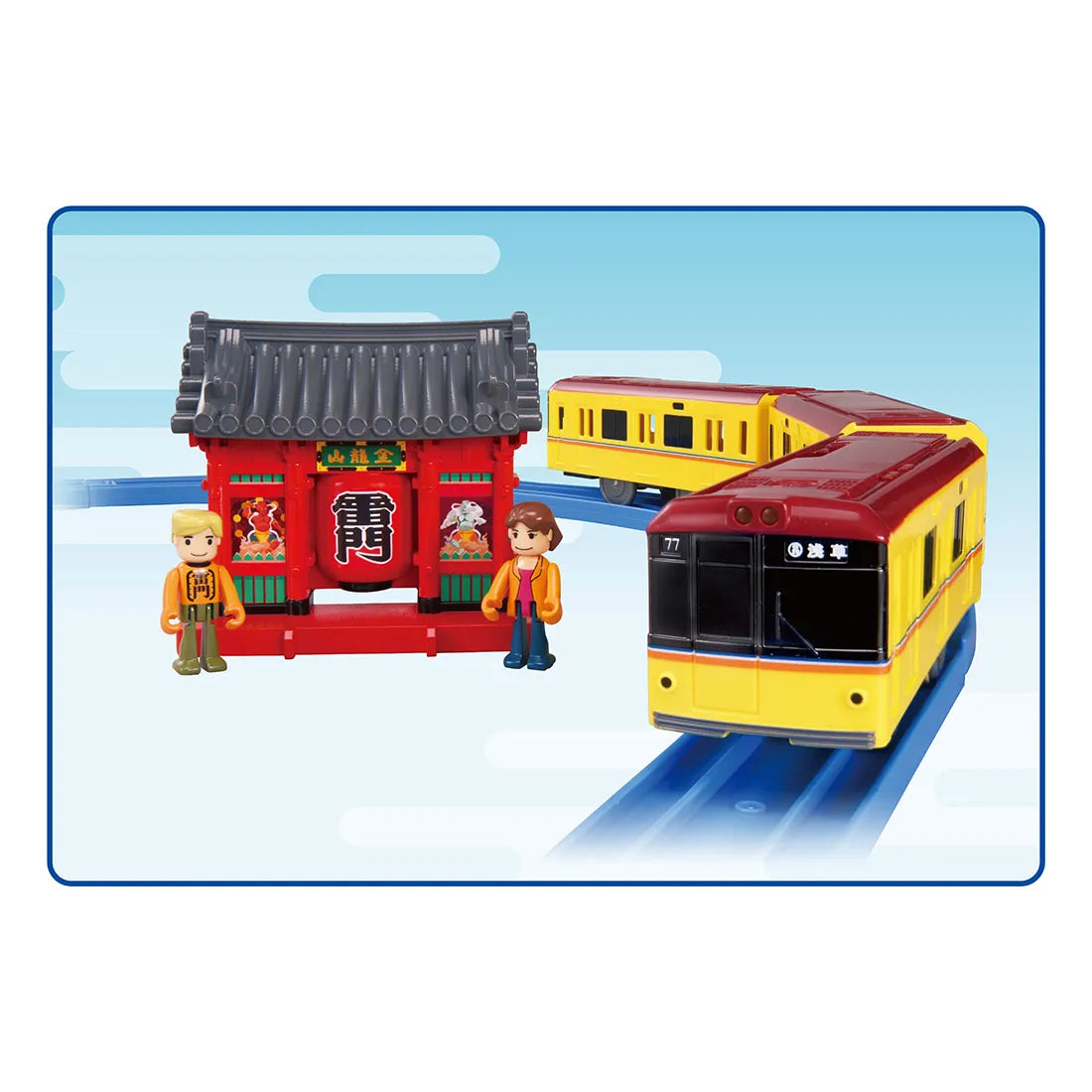 Takara Tomy Plarail Tokyo Metro Ginza Line 1000 Series & Kaminarimon Gate Train
