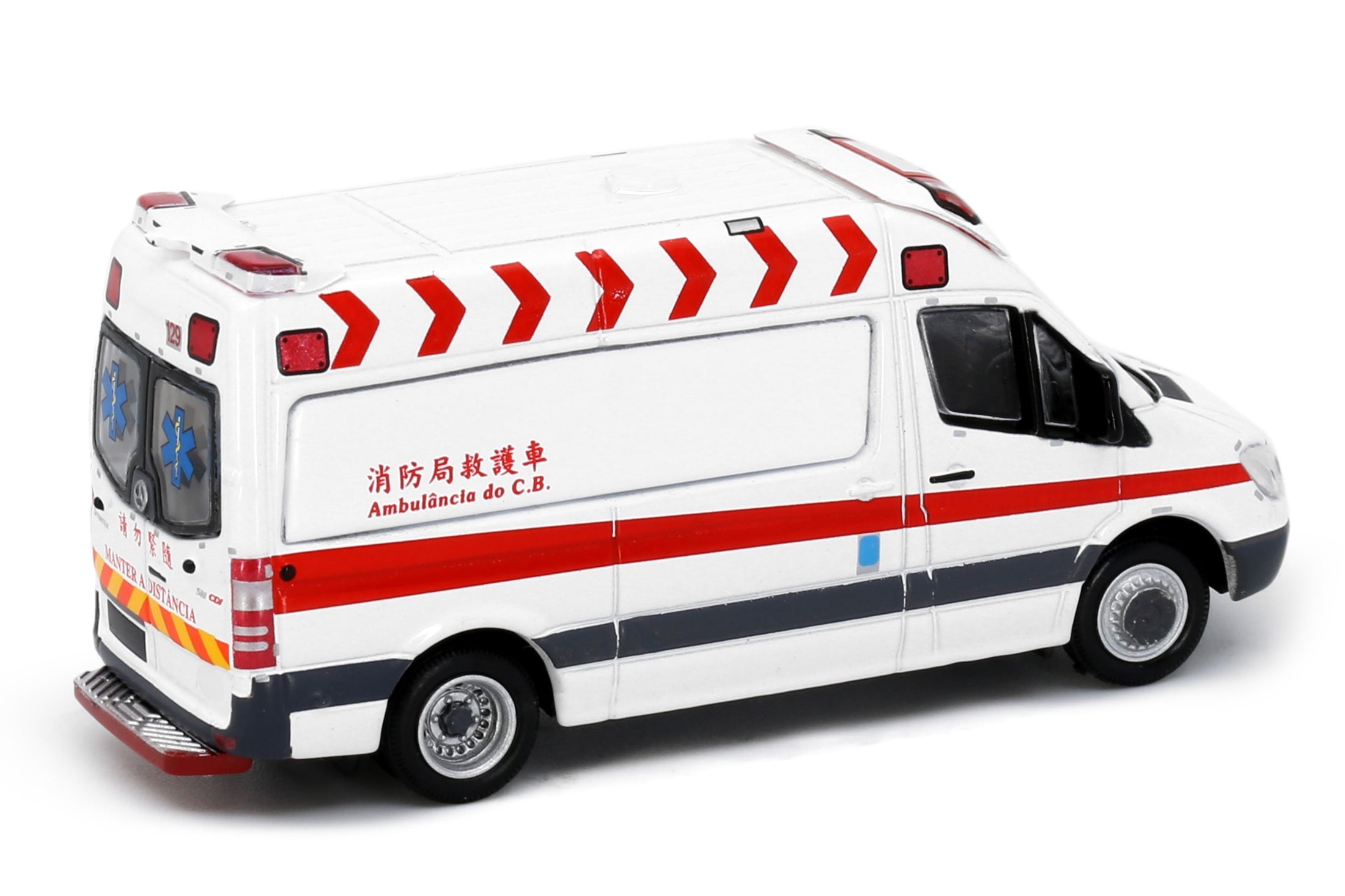 Tiny City Die-cast Model Car - Mercedes-Benz Sprinter Macau Ambulance (White)