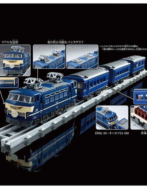 Load image into Gallery viewer, Takara Tomy Plarail Real Class Blue Train Asakaze Model Train Playset
