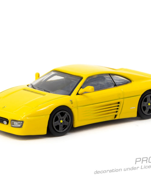 Load image into Gallery viewer, Tarmac Works 1/64 Ferrari 348 Challenge Yellow Diecast Model Car

