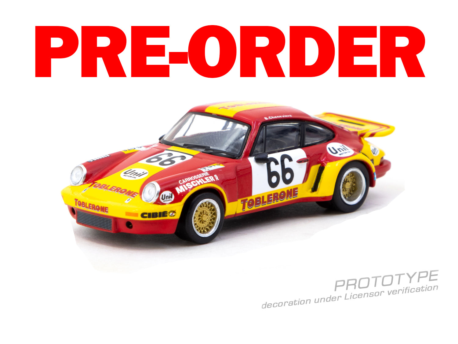 (Pre-order)Tarmac Works 1:64 Porsche 911 Carrera RSR 3.0 24h Le Mans 1974 #66