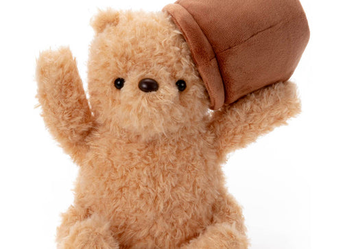 Load image into Gallery viewer, Takara Tomy Disney Soft Plush Toy - Classic Honey Pot Winnie The Pooh (S Size)
