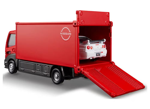 Load image into Gallery viewer, Takara Tomy Tomica Die-cast Car - Transporter Nissan Skyline GT-R V specII Nur
