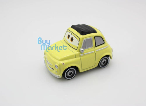 Load image into Gallery viewer, Tomica Takara Tomy Disney Movie CARS 2 YELLOW Luigi C-12 Car Rescue Diecast Toy
