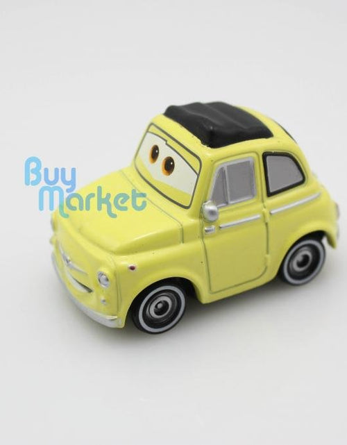 Load image into Gallery viewer, Tomica Takara Tomy Disney Movie CARS 2 YELLOW Luigi C-12 Car Rescue Diecast Toy
