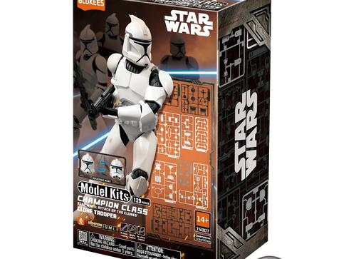 Load image into Gallery viewer, Blokees Star Wars Attack of the Clones Champion Class 07 Clone Trooper Model Kit
